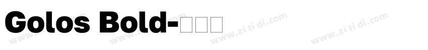 Golos Bold字体转换